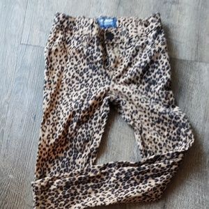 Girls Leopard Print Jeans size 8